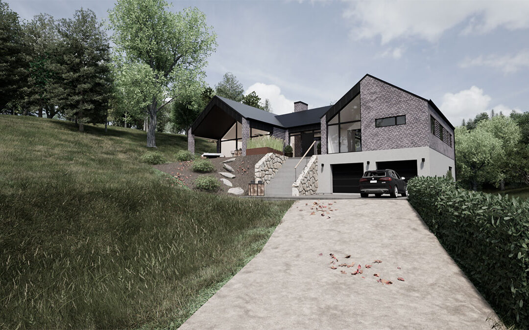 Arkitekttegnet villa