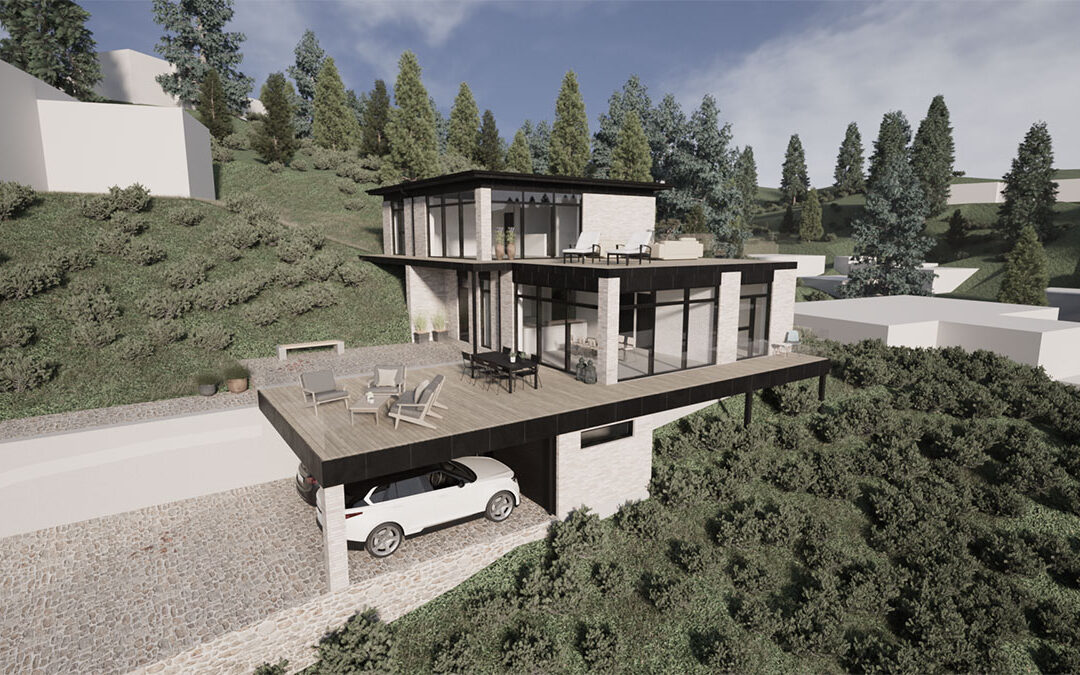 Arkitekttegnet villa